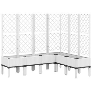 vidaXL feh&eacute;r polipropil&eacute;n r&aacute;csos kerti &uuml;ltetől&aacute;da 160 x 120 x 142 cm