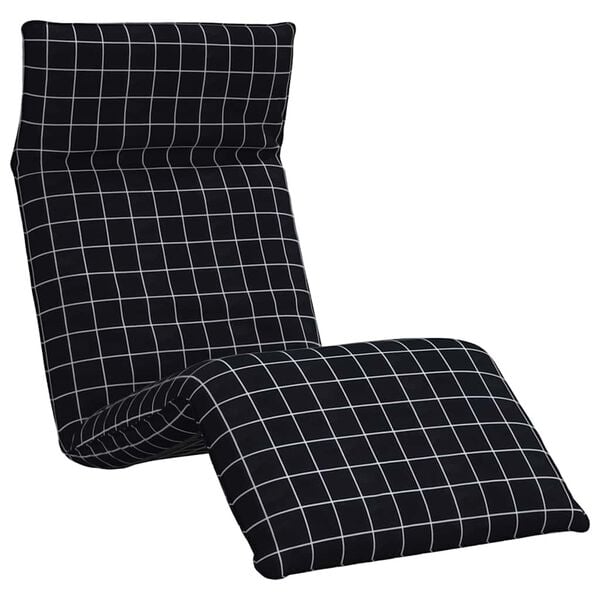 vidaXL oxford-sz&ouml;vet &ouml;sszecsukhat&oacute; napoz&oacute;&aacute;gy kock&aacute;s minta 175x54x8,5cm