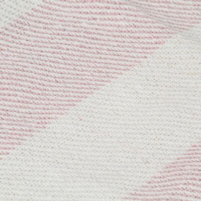 vidaXL fakó rózsaszín csíkos pamutpléd 220 x 250 cm