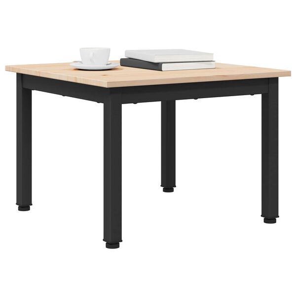 vidaXL Doh&aacute;nyz&oacute;asztal Term&eacute;szetes 50 x 50 x 36 cm T&ouml;m&ouml;r fenyőfa