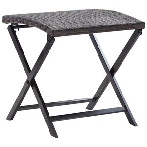 vidaXL barna &ouml;sszecsukhat&oacute; polyrattan &uuml;lőke