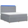 vidaXL LED Boxspring &Aacute;gy Mattal Vil&aacute;gossz&uuml;rke 160 x 200 cm Sz&ouml;vet