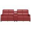 vidaXL 4 személyes bordó műbőr dönthető masszázsfotel