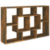 vidaXL f&uuml;st&ouml;s t&ouml;lgy sz&iacute;nű szerelt fa fali polc 85x16x52,5 cm