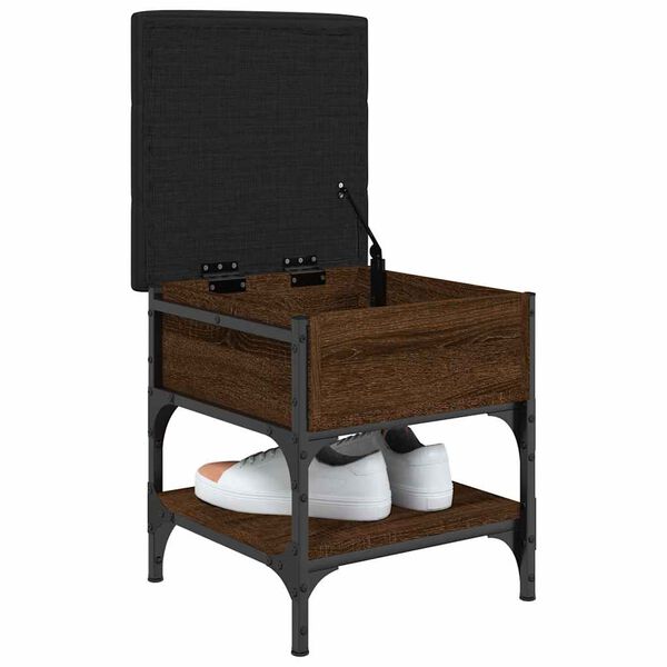 vidaXL barna t&ouml;lgy sz&iacute;nű szerelt fa cipőt&aacute;rol&oacute; pad 42 x 42 x 45 cm