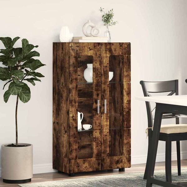 vidaXL Sz&eacute;f polcokkal FLORIN F&uuml;st&ouml;lt t&ouml;lgy 55,5 x 29 x 103 cm Faanyag