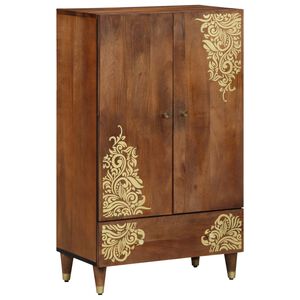 vidaXL Magasfi&uacute; Barna 60 x 33 x 100 cm T&ouml;m&ouml;r Mang&oacute;f&aacute;t