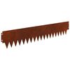 vidaXL Fűszeg&eacute;lyez&eacute;s 20 db 103 x 20 cm Ac&eacute;l Rozsd&aacute;s