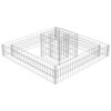 vidaXL horganyzott ac&eacute;l gabion vir&aacute;gtart&oacute; 120 x 120 x 20 cm