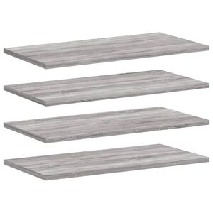 vidaXL 4 db sz&uuml;rke sonoma sz&iacute;nű szerelt fa fali polc 60 x 20 x 1,5 cm