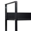 vidaXL 5 szintes fekete szerelt fa könyvespolc 60 x 27,6 x 158,5 cm