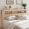 vidaXL sonoma t&ouml;lgy sz&iacute;nű szerelt fa LED-es fejt&aacute;mla 200x18,5x103,5 cm