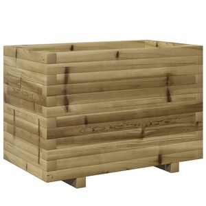 vidaXL impregn&aacute;lt fenyőfa kerti vir&aacute;gtart&oacute; 70 x 40 x 49,5 cm