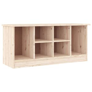 vidaXL ALTA t&ouml;m&ouml;r fenyőfa cipőszekr&eacute;ny 100x35x45 cm