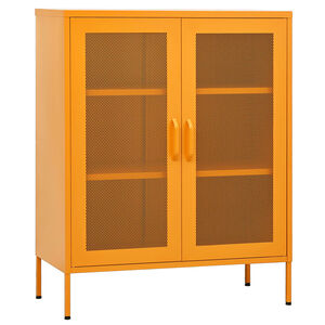 vidaXL must&aacute;rz&ouml;ld ac&eacute;l t&aacute;rol&oacute;szekr&eacute;ny 80 x 35 x 101,5 cm