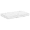 vidaXL Falpolc Falra szerelhető Feh&eacute;r m&aacute;rv&aacute;ny 40 x 23,5 x 3,8 cm
