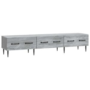vidaXL TV szekr&eacute;ny fi&oacute;kkal Sz&uuml;rke Sonoma 147 x 34,5 x 30 cm Szerelt Fa