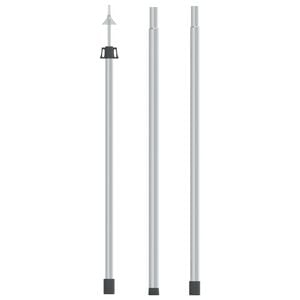 vidaXL teleszk&oacute;pos alum&iacute;nium ponyvaoszlop 102-260 cm