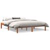 vidaXL viaszbarna t&ouml;m&ouml;r fenyőfa &aacute;gy matrac n&eacute;lk&uuml;l 160 x 200 cm