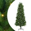 vidaXL Kar&aacute;csonyfa 300 LED-del &aacute;llv&aacute;nnyal Z&ouml;ld 240 cm PE