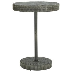vidaXL sz&uuml;rke polyrattan kerti asztal 75,5 x 106 cm