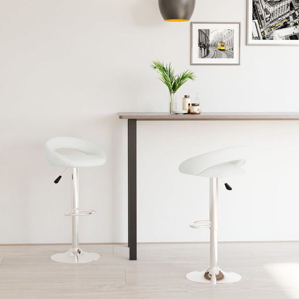 vidaXL 2 db feh&eacute;r műbőr b&aacute;rsz&eacute;k