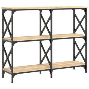 vidaXL sonoma t&ouml;lgy sz&iacute;nű szerelt fa doh&aacute;nyz&oacute;asztal 100 x 28 x 80,5 cm