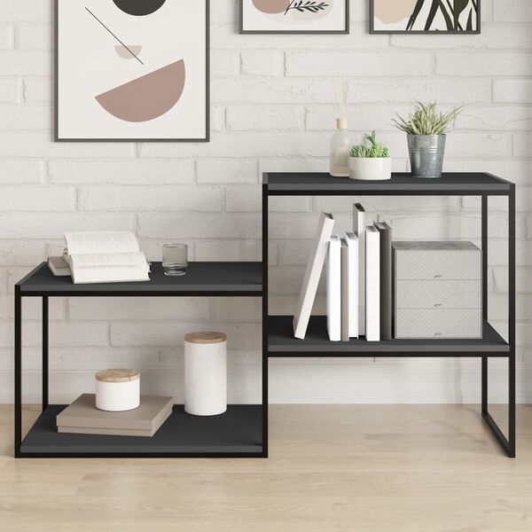 vidaXL 4 db sz&uuml;rke forg&aacute;cslap k&ouml;nyvespolc 60 x 40 x 1,5 cm