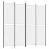 vidaXL 4 paneles feh&eacute;r sz&ouml;vet t&eacute;relv&aacute;laszt&oacute; 200 x 200 cm