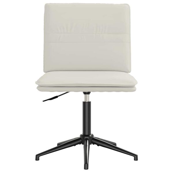 vidaXL 2 db krémszínű bársony étkezőszék