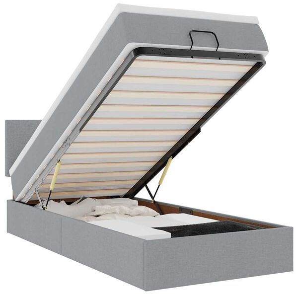 vidaXL Ottom&aacute;n &aacute;gy matraccal vil&aacute;gossz&uuml;rke 100x200 cm sz&ouml;vet