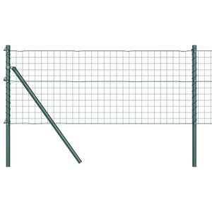 vidaXL Euro Ker&iacute;t&eacute;s Talaj R&ouml;gz&iacute;tő 10 x 0,6 m PVC-bevonatos ac&eacute;l Z&ouml;ld