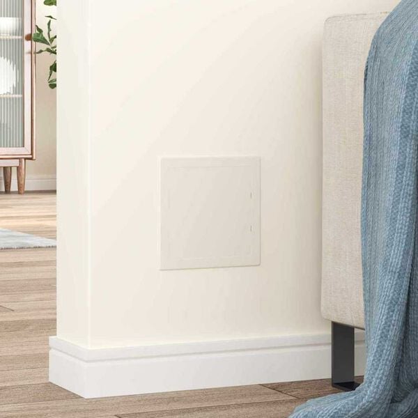 vidaXL Hozzáférési Panelek 2 pcs Fehér 15 x 15 x 2 cm ABS Műanyag