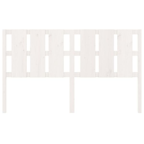 vidaXL feh&eacute;r t&ouml;m&ouml;r fenyőfa &aacute;gyfejt&aacute;mla 185,5x4 x100 cm