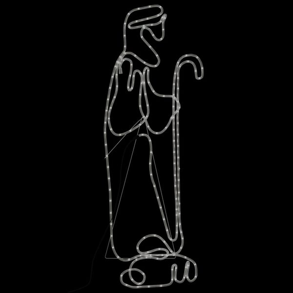 vidaXL kar&aacute;csonyi p&aacute;sztor &eacute;s b&aacute;r&aacute;ny figura 168 LED-del 102,5 x 35 cm