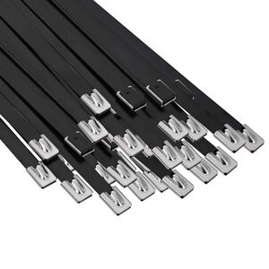 vidaXL K&aacute;bel k&ouml;t&eacute;l 250 db 7,9 x 500 mm Fekete