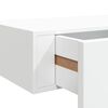 vidaXL 2 db feh&eacute;r MDF falra szerelhető fi&oacute;kos polc 40 x 23,5 x 10 cm