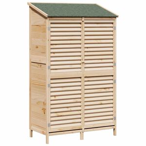 vidaXL Kerti Szerkezet Term&eacute;szetes 106 x 56 x 176,5 cm Szil&aacute;rd fenyőfa