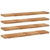 vidaXL 4 db olajbevonat&uacute; t&ouml;m&ouml;r ak&aacute;cfa f&uuml;ggőpolc 120 x 30 x 4 cm