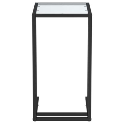 vidaXL átlátszó edzett üveg számítógép-kisasztal 50 x 35 x 65 cm