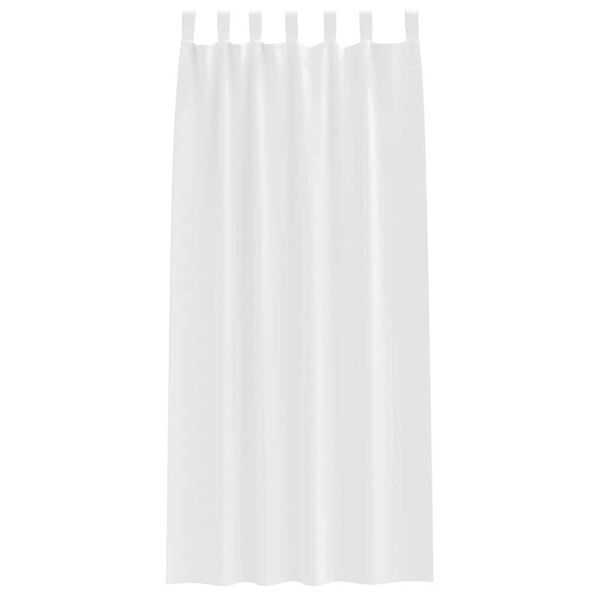 vidaXL Fekete F&uuml;gg&ouml;ny Gyűrűkkel 2 pcs Tiszta Feh&eacute;r 260 x 140 cm