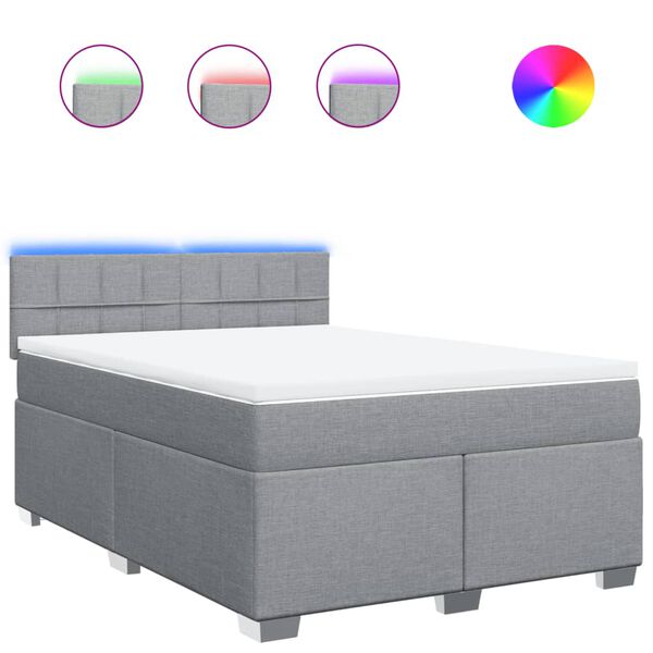 vidaXL vil&aacute;gossz&uuml;rke sz&ouml;vet rug&oacute;s &aacute;gy matraccal 140 x 200 cm