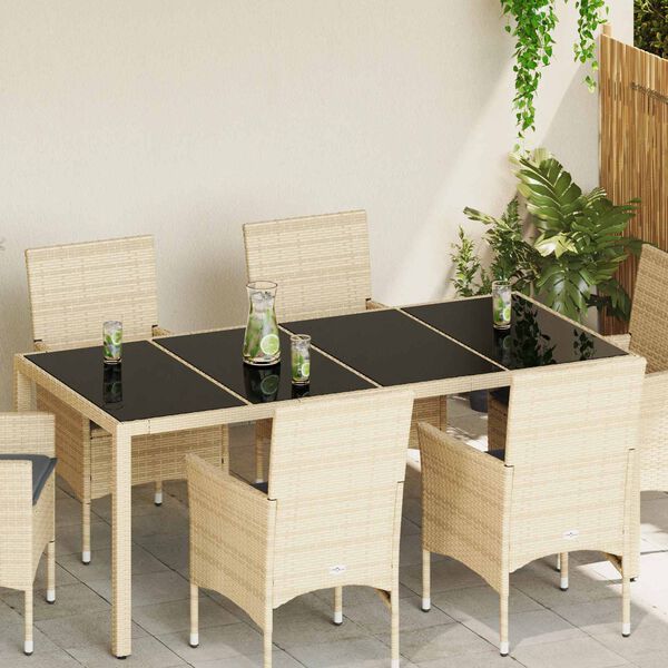 vidaXL Asztallap 4 pcs Fekete &Uuml;veg