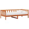 vidaXL Nappali &aacute;gy fejt&aacute;ml&aacute;val Wax Barna &eacute;s Feh&eacute;r 90 x 200 cm