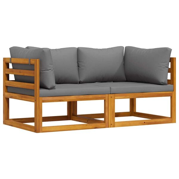 vidaXL 2 db s&ouml;t&eacute;tsz&uuml;rke elemes sarokkanap&eacute; p&aacute;rn&aacute;kkal