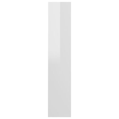 vidaXL magasfényű fehér forgácslap fali cipősszekrény 60 x 18 x 90 cm