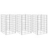 vidaXL 3 db vas gabion magas&aacute;gy&aacute;s 30 x 30 x 50 cm