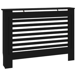 vidaXL fekete MDF radi&aacute;torburkolat 112 x 19 x 81,5 cm