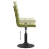 vidaXL 4 db világoszöld bársony forgó étkezőszék