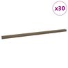 vidaXL L&eacute;pcső&eacute;lv&eacute;dők 30 db Barna 67 x 3.5 x 3 cm Alum&iacute;nium